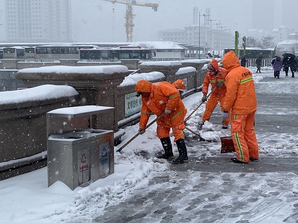 項目動(dòng)態(tài) | 以雪為令！華富天津項目全力以赴做好除雪工作